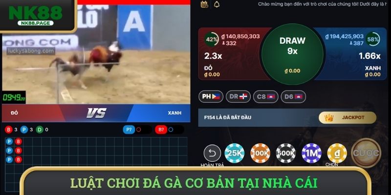 Luật chơi đá gà cơ bản tại nhà cái